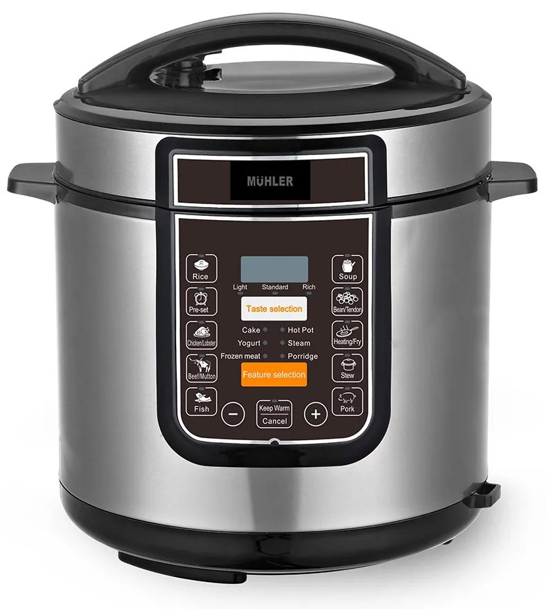 Muhler MLC-6050P Πολυμάγειρας 6lt 1200W Ασημί