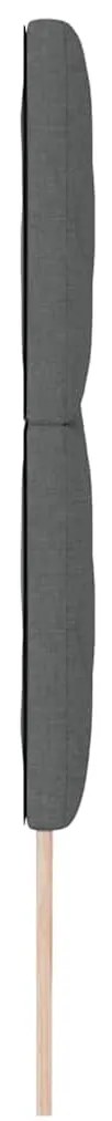 vidaXL Υφασμάτινο Κεφαλάρι Geometric Σκούρο γκρι 180 cm ύφασμα