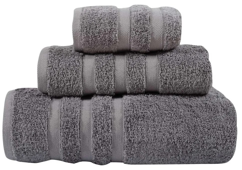 Πετσέτα Prestige1163 Grey Das Home Προσώπου 50x90cm 100% Βαμβάκι