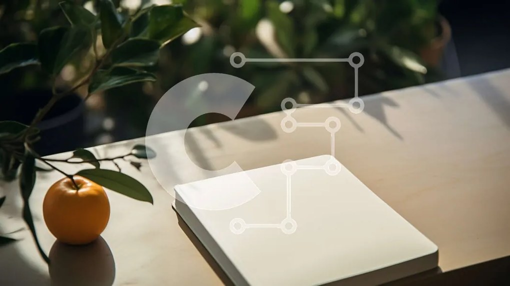 Intra Συλλεκτικό Ξύλινο Παζλ Plywood 4mm - Λευκό βιβλίο και πορτοκαλί με φυτά στο τραπέζι Σε Ξύλινο Κουτί - Διαστάσεις: 10x10 cm – 25 κομμάτια