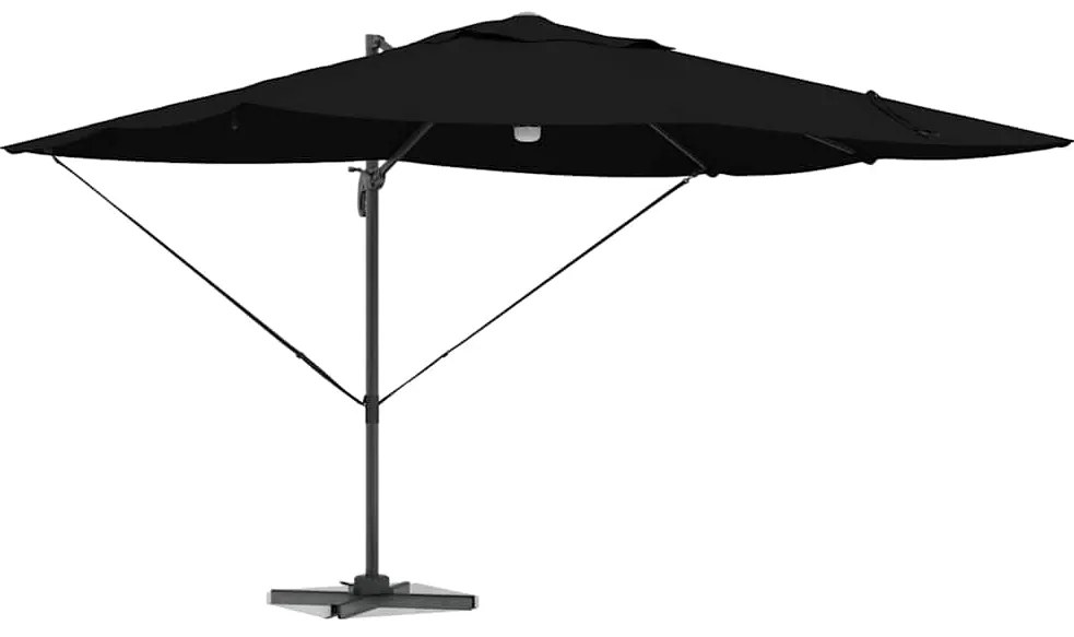 vidaXL Καναδέζικη Ρωμαϊκή Πέργολα Μαύρο 352 x 251 x 265 εκ.
