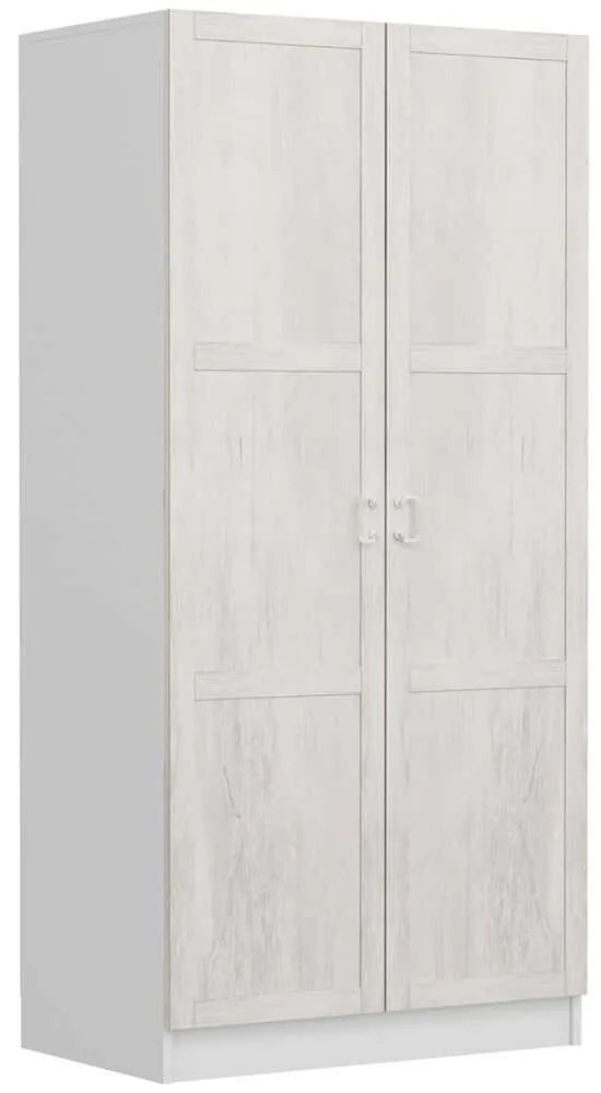 Ντουλάπα Δίφυλλη Kale Chain 506MNR2147 90x52x210cm White Δίφυλλη