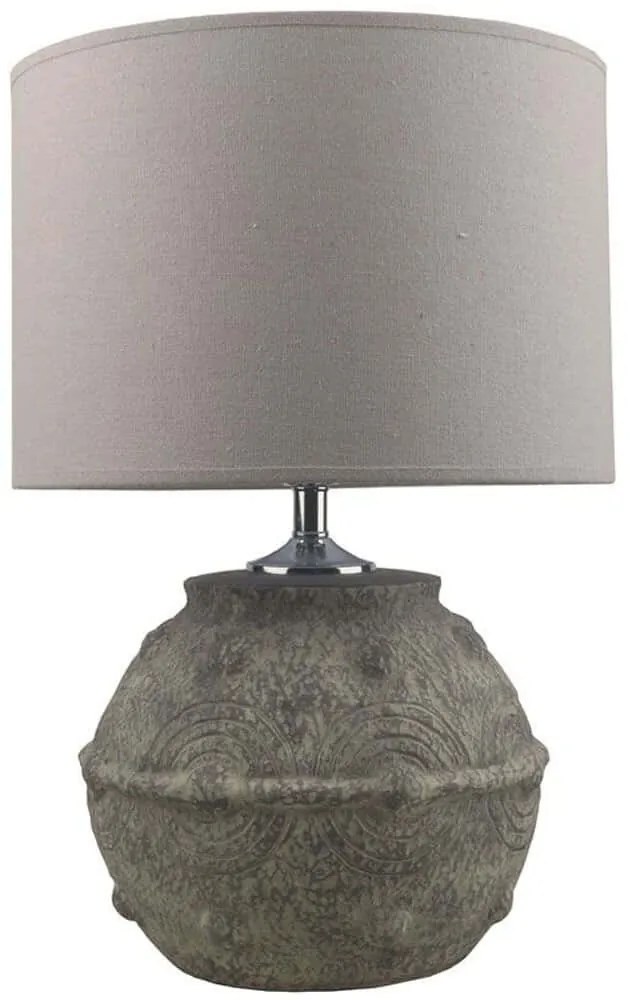 Φωτιστικό Επιτραπέζιο Festos 032198 26x26x50cm Ε27 40W Grey-Beige