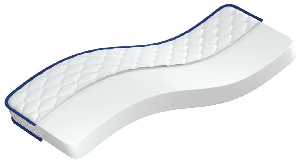 vidaXL Στρώμα με Αφρό Μνήμης Λευκό 70x200x17 εκ. μαλακό