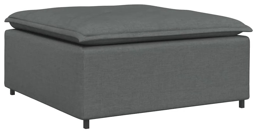 vidaXL Υποπόδιο Καναπέ Σκούρο Γκρι 100 x 100 x 48 εκ.