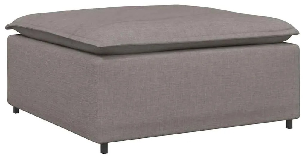 vidaXL Υποπόδιο Καναπέ-Μεταλλικό Χρώμα Μπεζ 100x100x48 εκ.