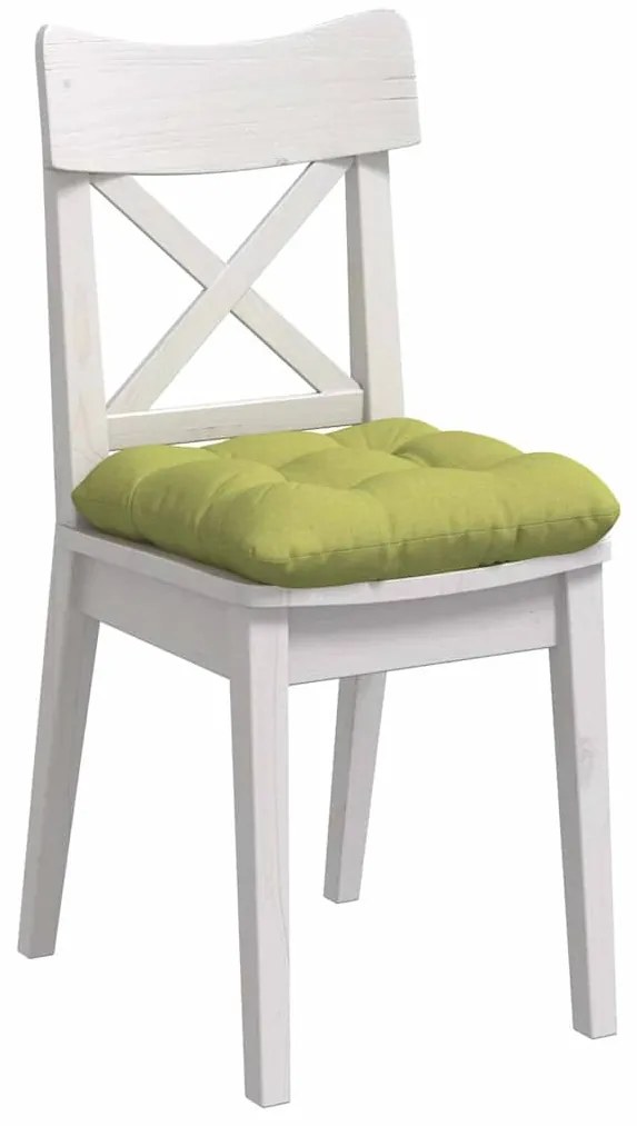 vidaXL Μαξιλάρια καθισμάτων 4 pcs Ανοιχτό Πράσινο 40 x 40 x 12 εκ.