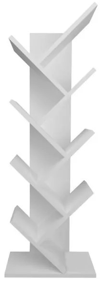 Βιβλιοθήκη μελαμίνης Milton Megapap λευκό 44x22x121εκ. GP041-0007,1-GP041-0007,1-Λευκό GP041-0007,1