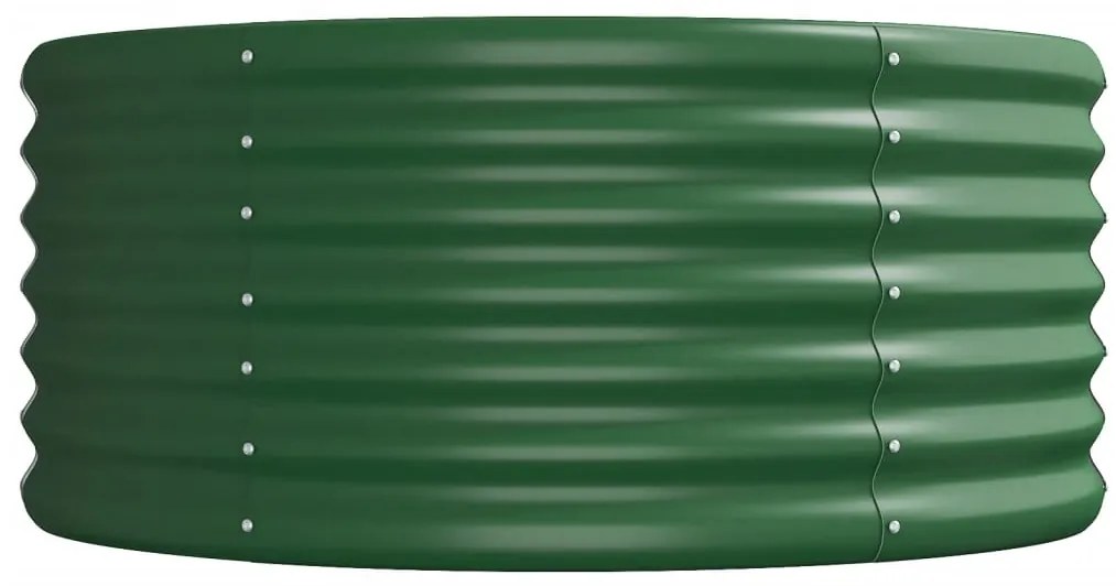 vidaXL Ζαρντινιέρα Πράσινη 620x80x36 εκ Γαλβανισμένος χάλυβας