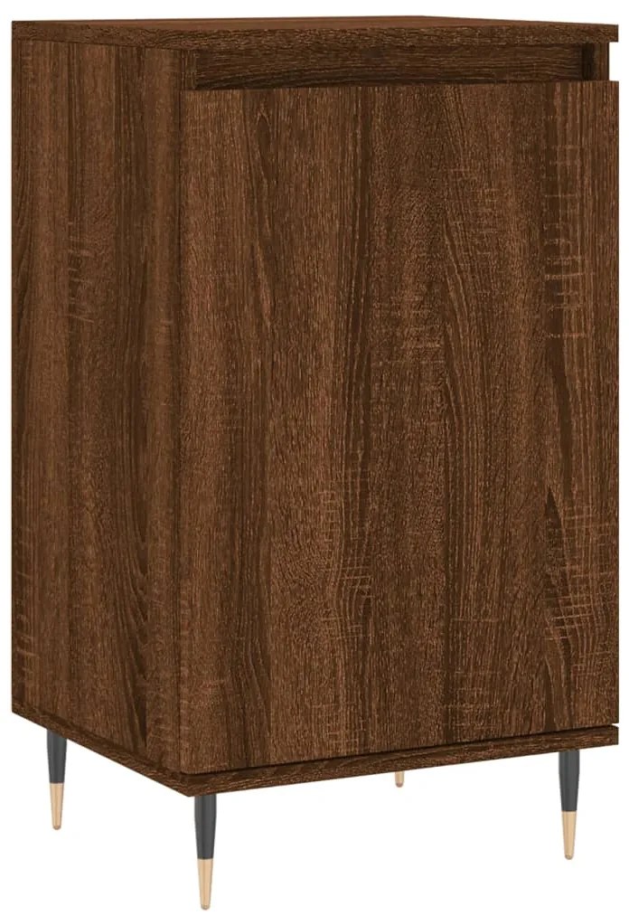 vidaXL Ντουλάπια 2 τεμ. Καφέ Δρυς 40x35x70 εκ. από Επεξεργασμένο Ξύλο