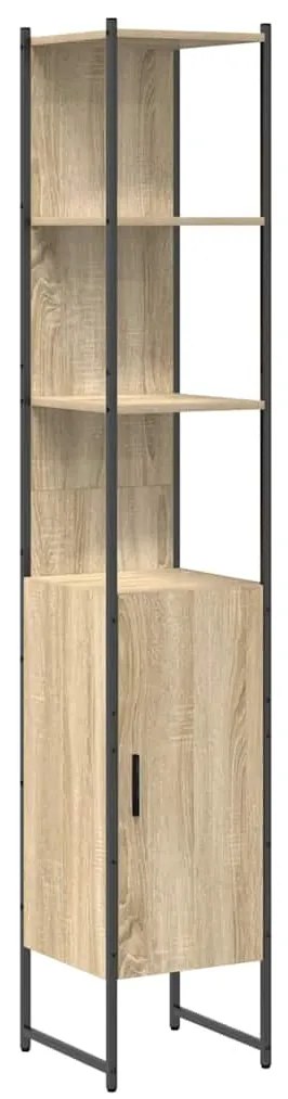 vidaXL Σετ Επίπλων Μπάνιου με ράφι 4 pcs Sonoma Δρυς Μέγεθος: Μεσαίο