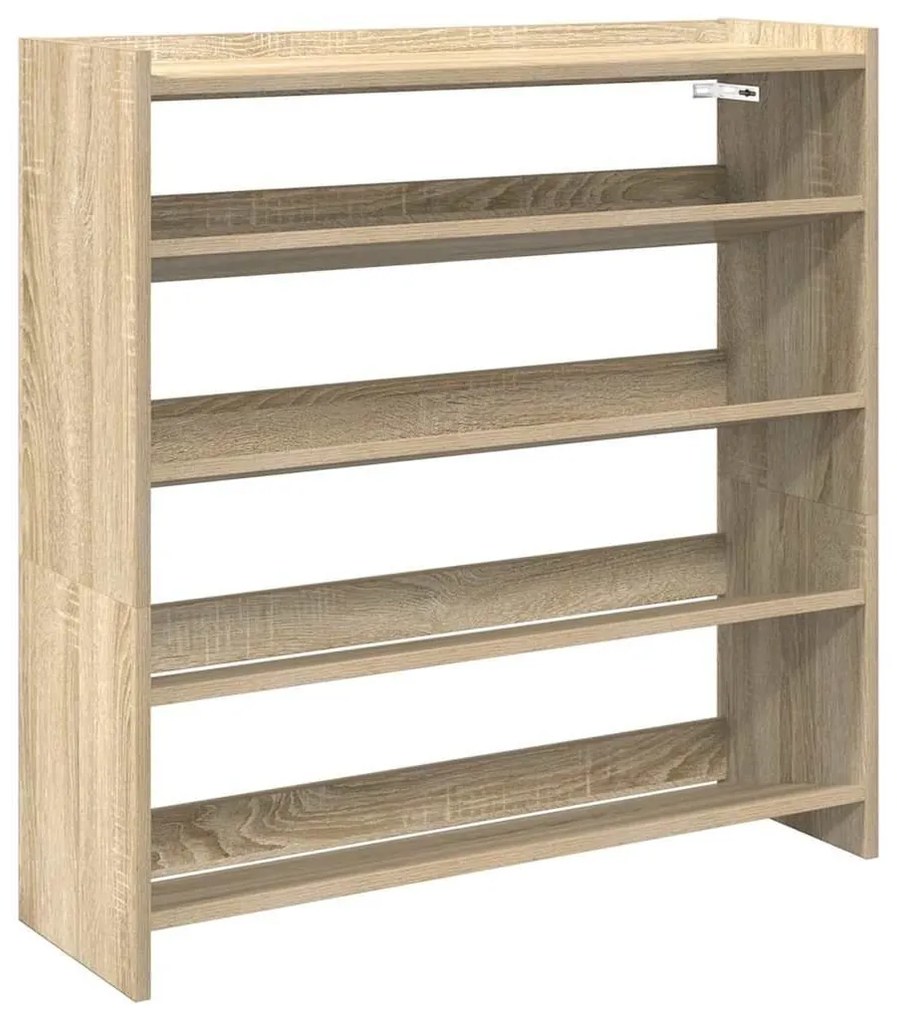 Ράφι παπουτσιών Sonoma Oak 80x25x81 cm Κατασκευασμένο ξύλο - Καφέ