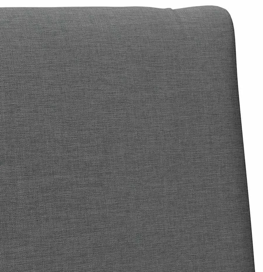 vidaXL Ταπετσαρισμένο κεφαλάρι Σκούρο Γκρι 80 cm Στερεά ξυλεία πεύκου