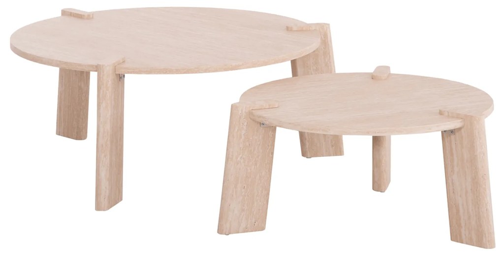 ΣΕΤ 2ΤΜΧ ΤΡΑΠΕΖΙΑ ΣΑΛΟΝΙΟΥ EQUIL HM9943.01 MDF ΜΕ ΜΕΛΑΜΙΝΗ-ΦΥΣΙΚΟ 66x66εκ + 87x87εκ (1 Τεμμάχια)