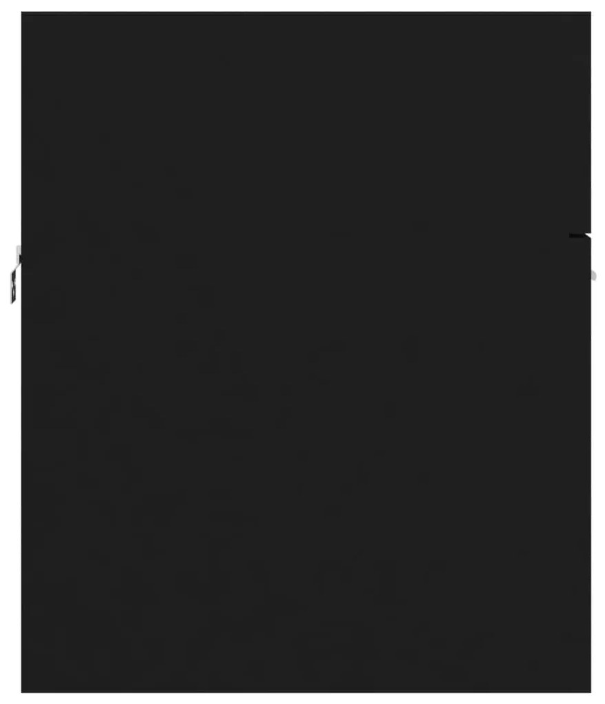 vidaXL Ντουλάπι Νιπτήρα Μαύρο 80 x 38,5 x 46 εκ. από Μοριοσανίδα