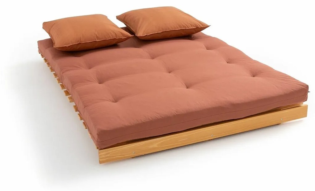 Στρώμα futon από latex, μαλλί και λινό για τον καναπέ Thaï