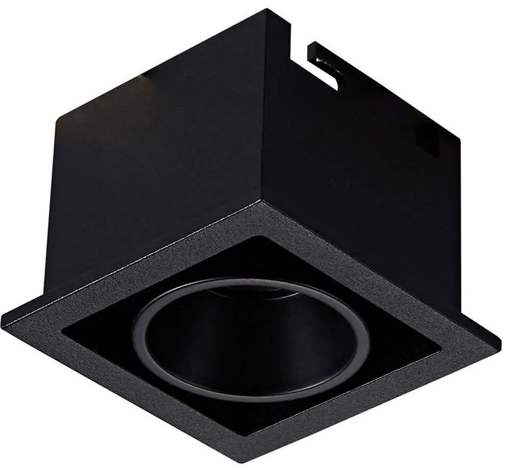 Σποτ Χωνευτό VK/04299/B/C 5,6x5,6x4,5cm Led 551Lm 5W 4000K Black VKLed Τετράγωνο