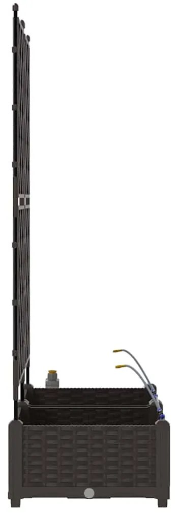 vidaXL Ζαρντινιέρες κήπου Καφέ 80 x 40 x 126 cm Ατσάλι