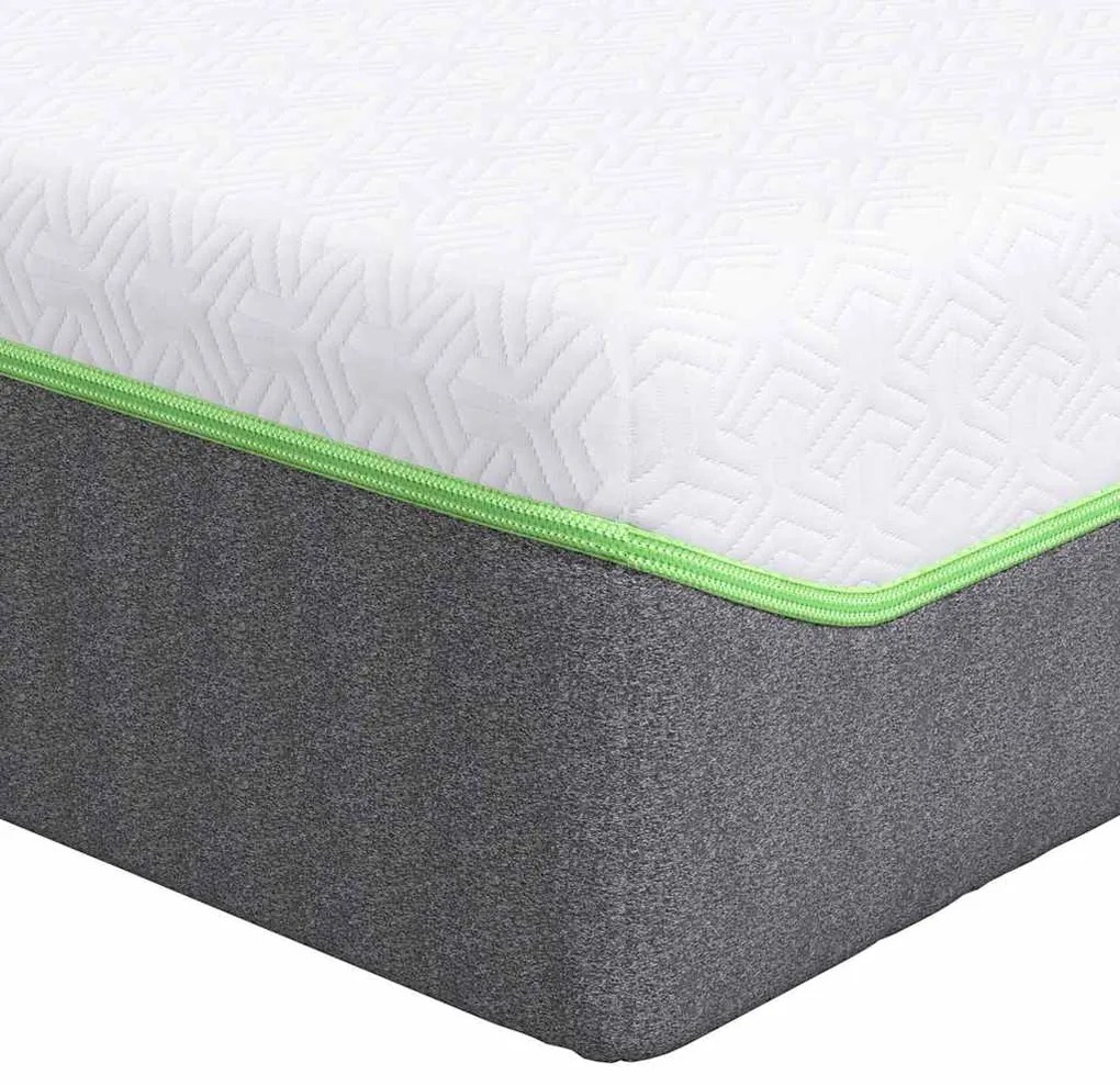 vidaXL Στρώμα Λευκό και Γκρι 90 x 190 cm Τσέπες ελατηρίων