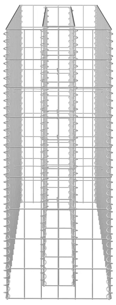 vidaXL Συρματοκιβώτιο-Γλάστρα Υπερυψωμένη 90x30x90 εκ. Γαλβ. Χάλυβας