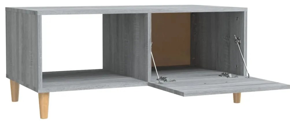 vidaXL Τραπεζάκι Σαλονιού Γκρι Sonoma 89,5x50x40εκ. Επεξεργασμένο Ξύλο