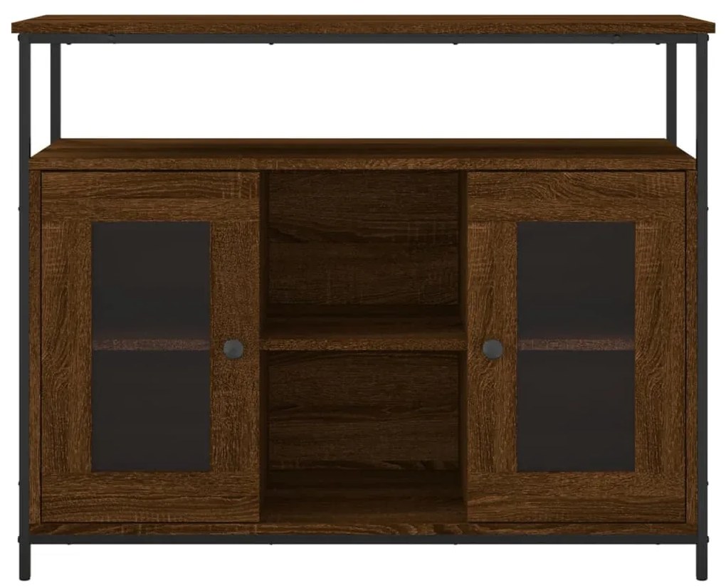 vidaXL Συρταριέρα Καφέ Δρυς 100x35x80 εκ. από Επεξεργασμένο Ξύλο