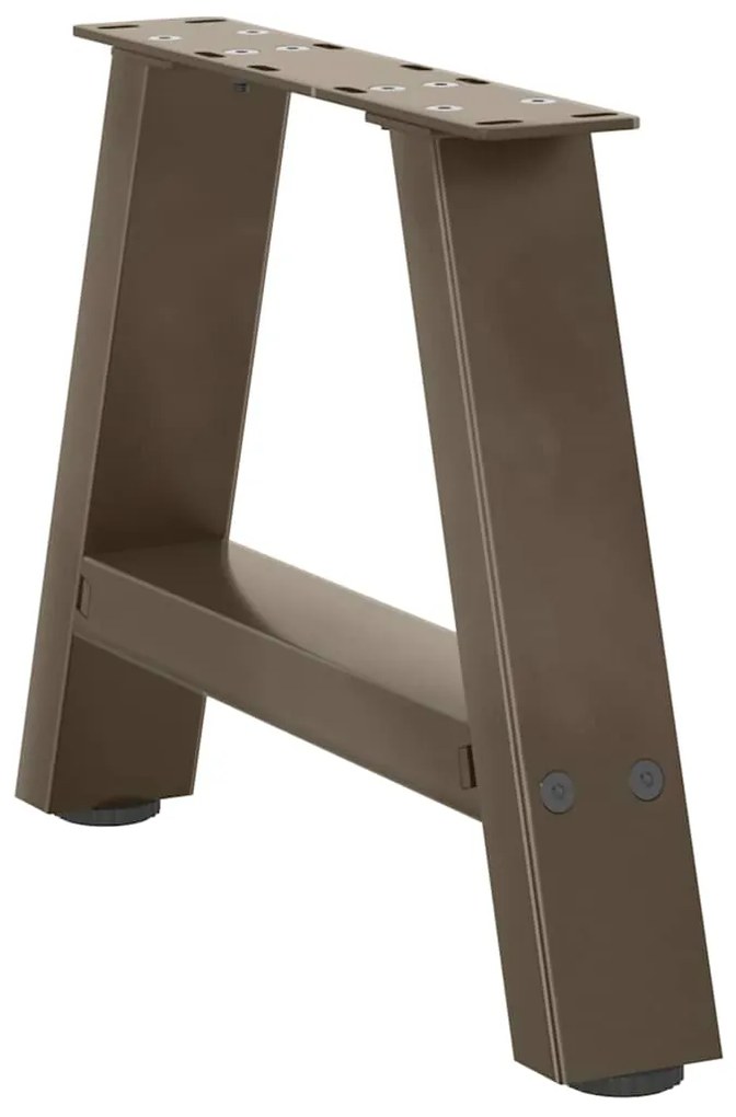 vidaXL Πόδια Τραπεζιού Σαλονιού Σχήματος Α 2 τεμ. 40x(30-31) εκ. Ατσάλι