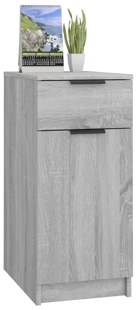 vidaXL Ντουλάπι Γραφείου Γκρι sonoma 33,5x50x75 εκ. Επεξεργ. Ξύλο