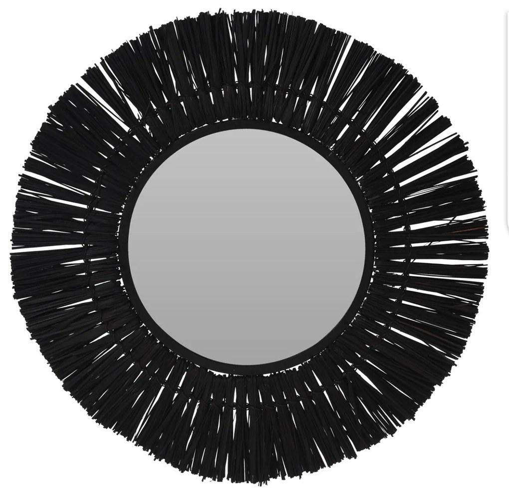 Διακοσμητικός Καθρέφτης Τοίχου (Φ40) K-M Black HZ1954350