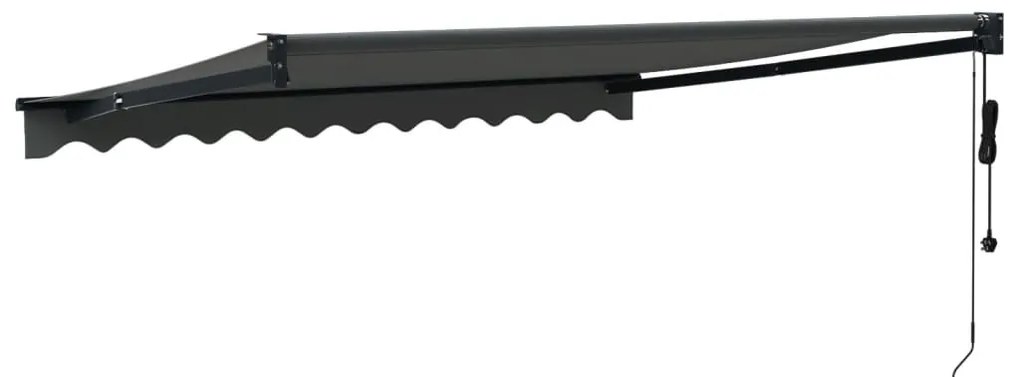 vidaXL Τέντα Πτυσσόμενη Αυτόματη Ανθρακί 3 x 2,5 μ.