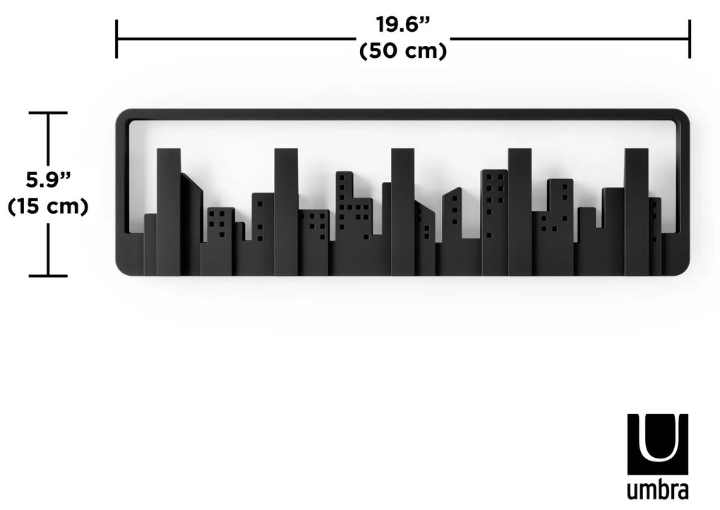 Umbra κρεμάστρα 5 θέσεων 49.5Χ14.6εκ,Skyline 318190-040