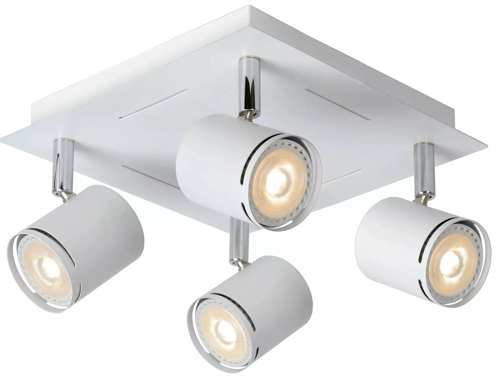 Φωτιστικό Οροφής Lucide 26994-20-31 RILOU Λευκό (White)|Χρώμιο (Chrome) 3000 K