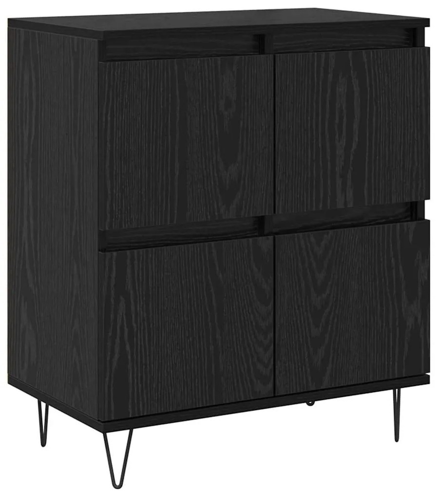 vidaXL Πλαϊνό γραφείο Μαύρο 60 x 35 x 70 cm Επεξεργασμένο ξύλο