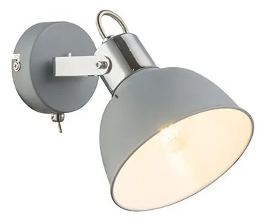 Απλίκα Globo Lighting Gerda 54640-1 Γκρι