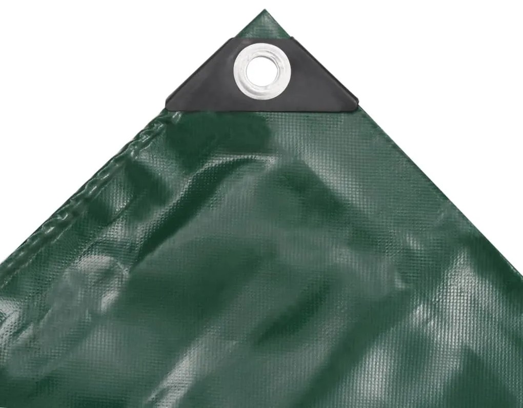 vidaXL Μουσαμάς 650 γρ./μ.² Πράσινος 4 x 7 μ.