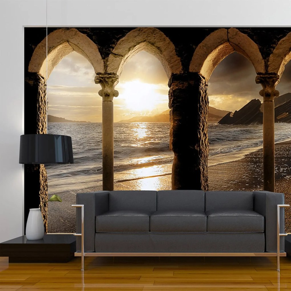 Φωτοταπετσαρία - Castle on the beach 350x245