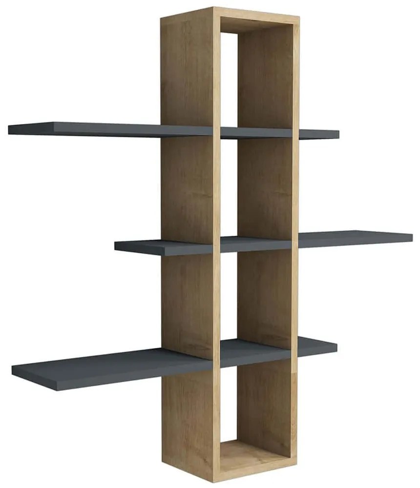Ραφιέρα Τοίχου Ardo 835PUQ1640 96x19,6x101cm Oak-Anthracite