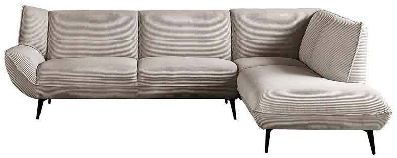 Καναπές EMERALD Ύφασμα Μπεζ-Tortora-Sand-Cappuccino 274x203x82cm H.88cm