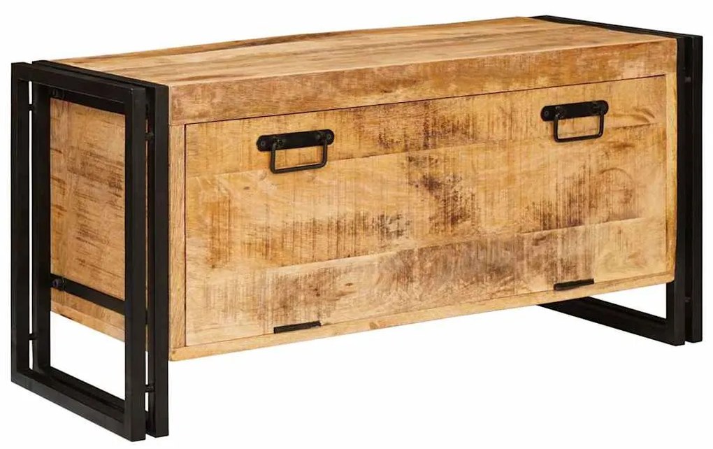vidaXL Ντουλάπα Παπουτσιών Καφέ 90 x 38 x 45 εκ. Μασίφ ξύλο μάνγκο