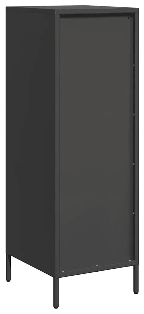 vidaXL Ντουλάπι Μαύρο 39x35x103,5 εκ. από Ατσάλι