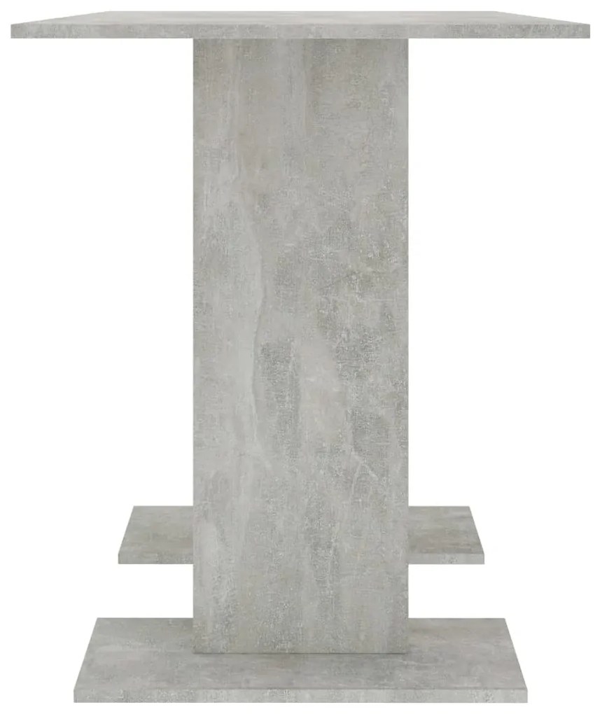 vidaXL Τραπεζαρία Γκρι του Σκυροδέματος 110x60x75 εκ. από Επεξ. Ξύλο