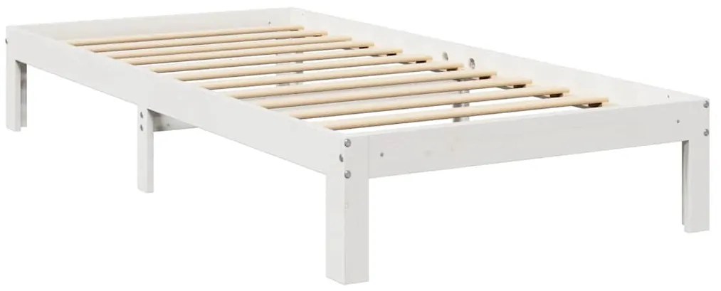 vidaXL Κρεβάτι Βιβλιοθήκη Χωρίς Στρώμα 90x200 εκ Μασίφ Ξύλο Πεύκου