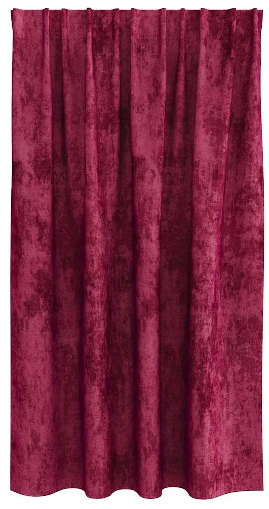 vidaXL Κουρτίνα με κουρτίνες 2 pcs Μπορντό 140 x 140 cm Βελούδο