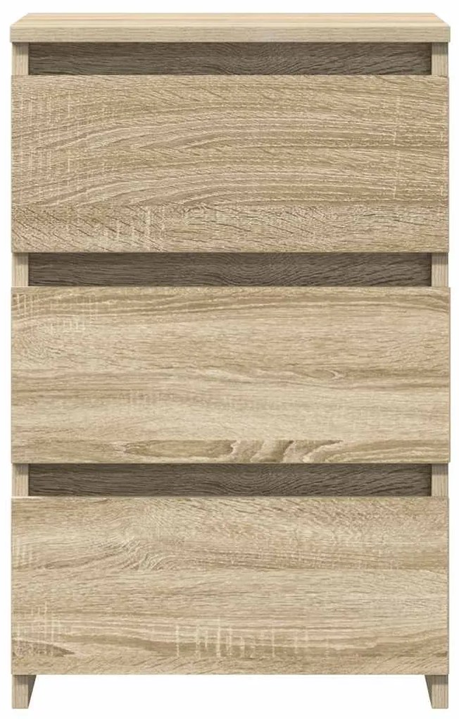 vidaXL Κομοδίνα 2 τεμ. Sonoma Δρυς 40 x 35 x 62,5 εκ. από Επεξ. Ξύλο