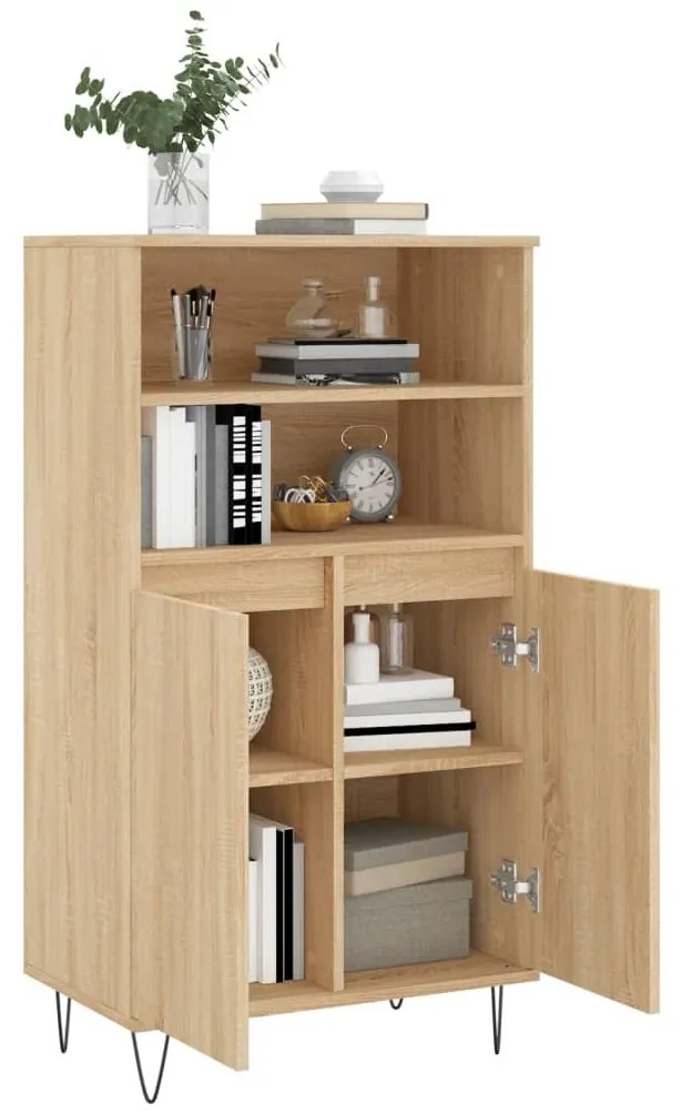 vidaXL Ντουλάπι Sonoma Δρυς 60 x 36 x 110 εκ. από Επεξεργασμένο Ξύλο