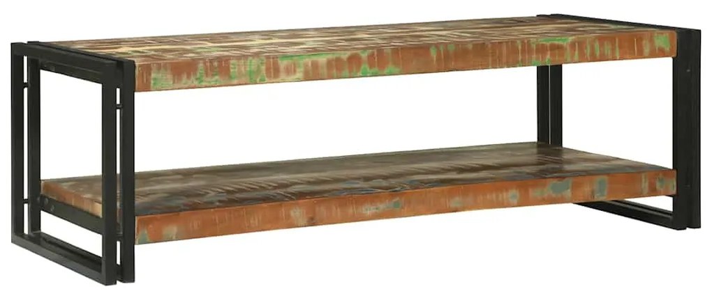 vidaXL Τραπεζάκι σαλονιού Πολύχρωμο Στερεό Ανακτηθέν Ξύλο