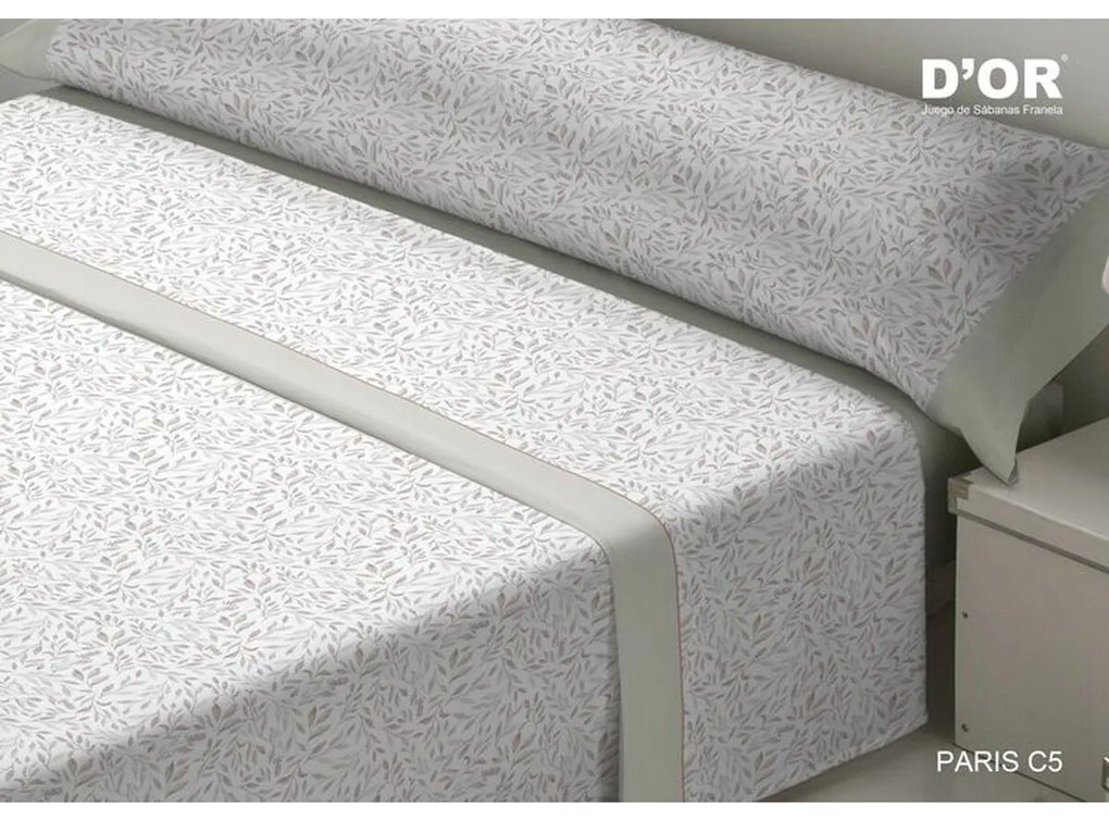 Σετ σεντονια D'Or PARIS Γκρι Kρεβάτι 105 εκ Franela