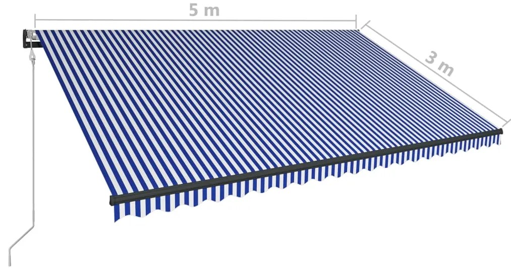 ΤΕΝΤΑ ΜΕ ΑΙΣΘΗΤΗΡΑ ΑΝΕΜΟΥ &amp; LED ΜΠΛΕ / ΛΕΥΚΗ 500 X 300 ΕΚ. 3051283