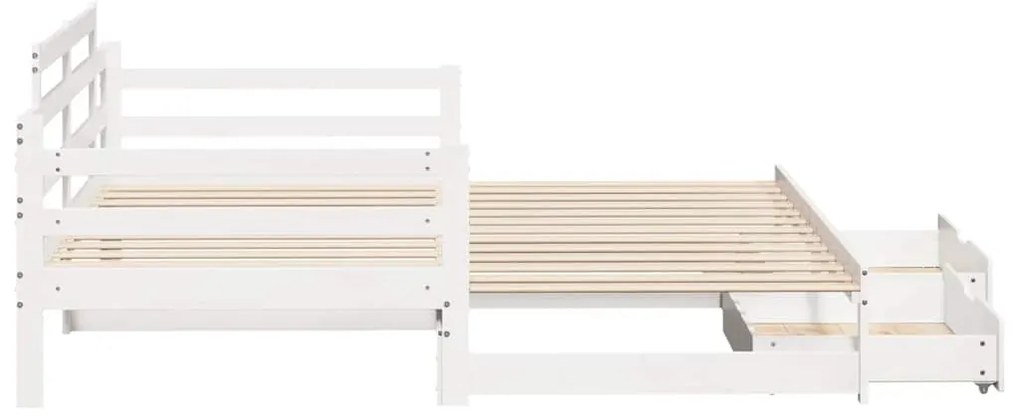 vidaXL Καναπές Κρεβάτι Συρόμενος Χωρίς Στρώμα 90x190 εκ. &amp; Συρτάρια