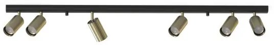 Σποτ Φωτιστικό Οροφής EYE SPOT VI GU10 6 Λαμπτήρες Nowodvorski-8819-Ορείχαλκος 8819
